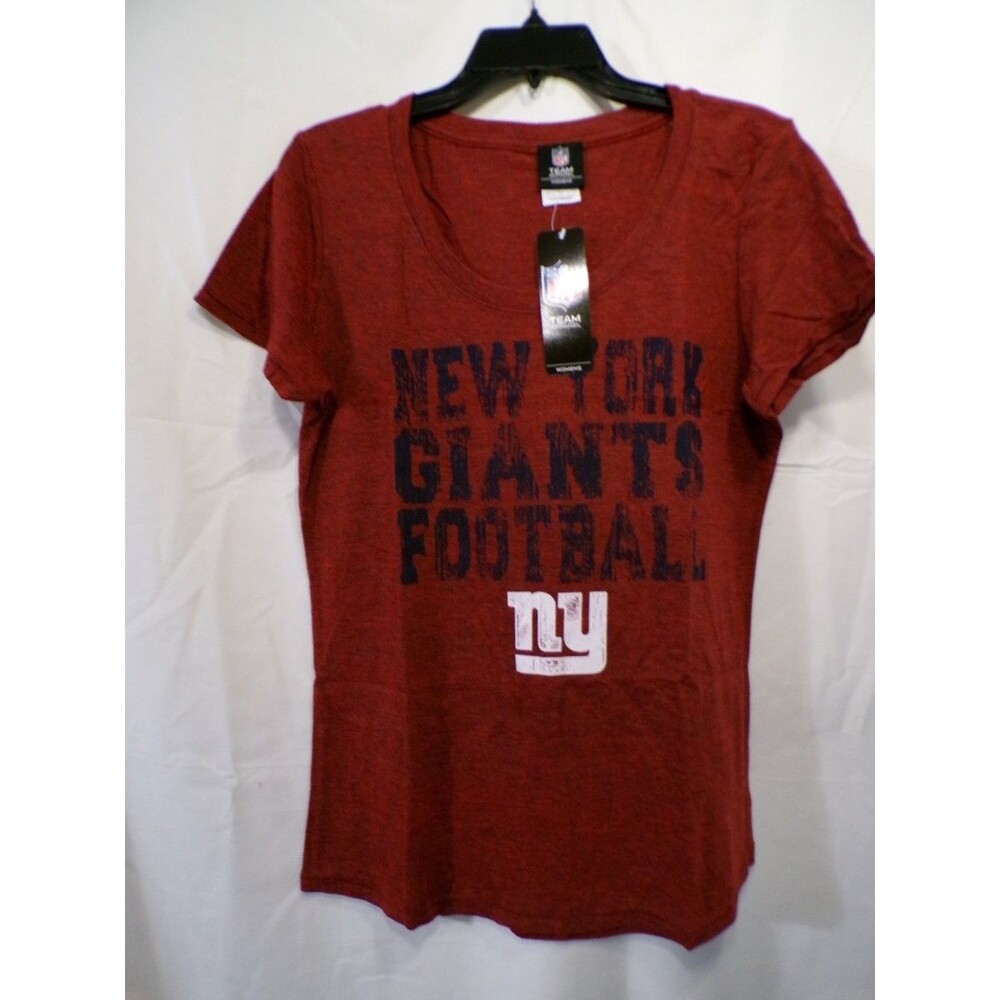 Team Apparel Women's Giants Red Scoop Neck T-Shirt Large